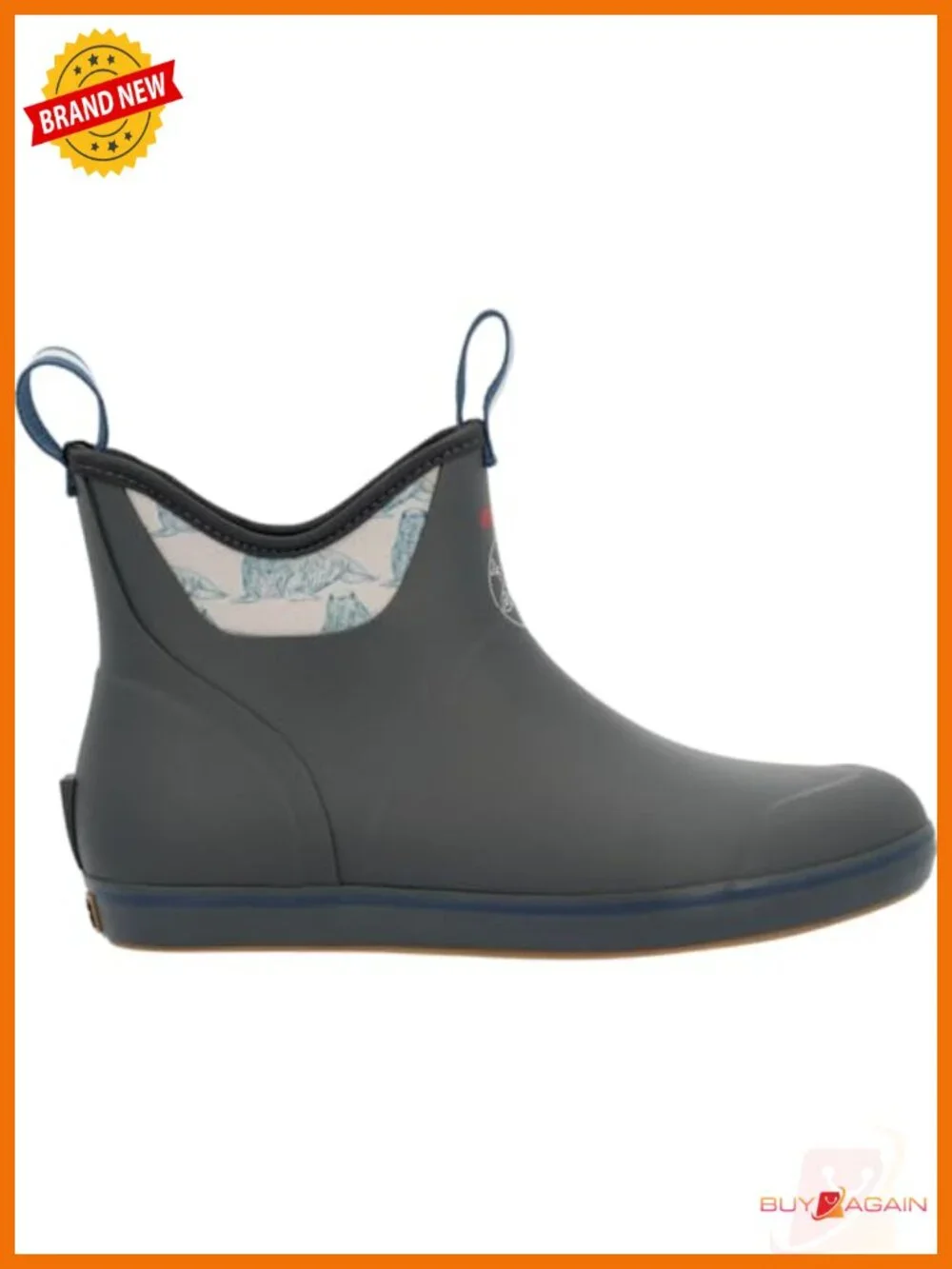 6in Ankle Rain Boot - Waterproof Pull-On Slip-Resistant Mesh Liner
